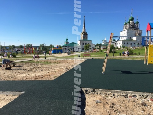 Покрытия для детских площадок в Перми